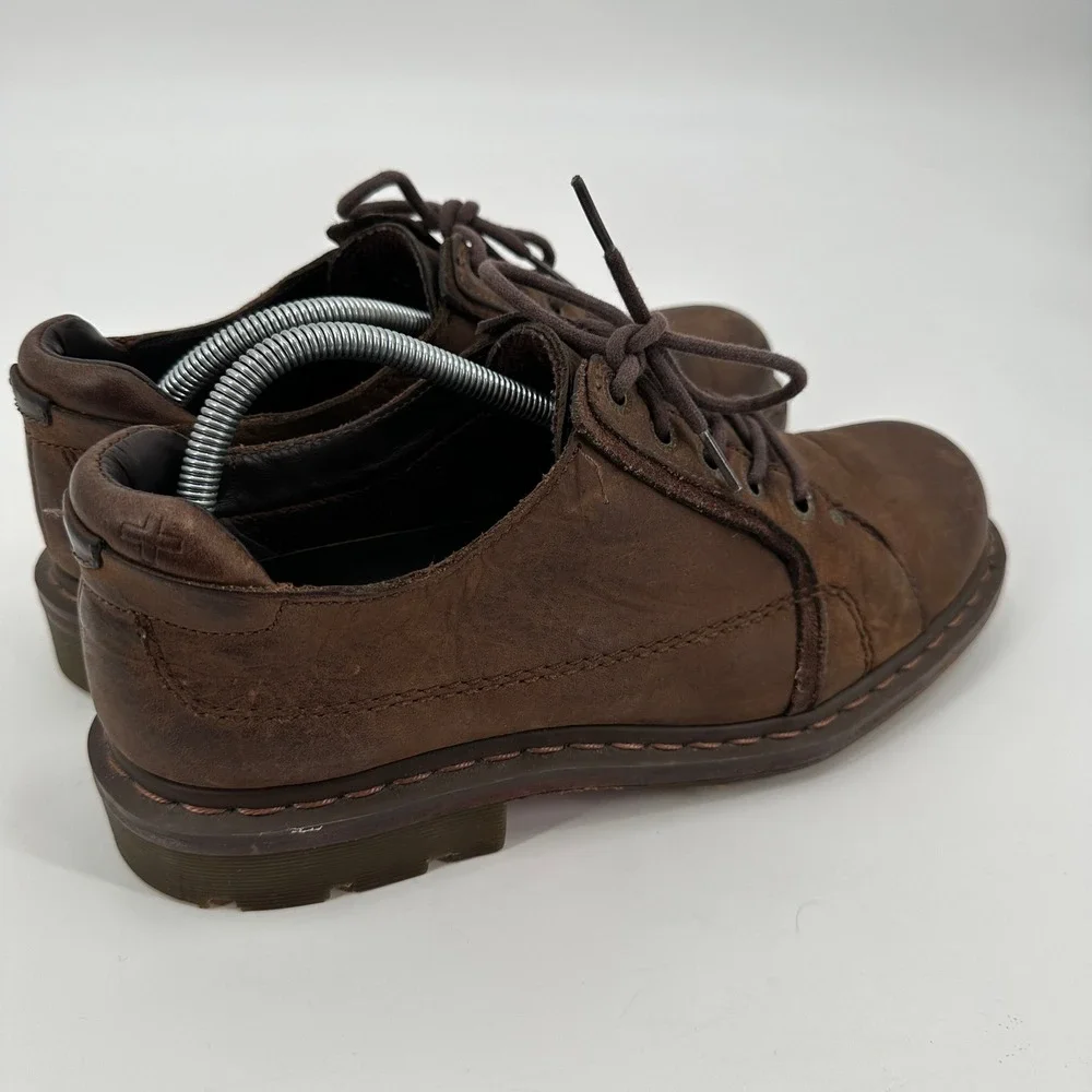 Doc Dr Martens Mens Brown Leather Oxford‎ Lace Up Casual Shoes Sz 10 Unisex